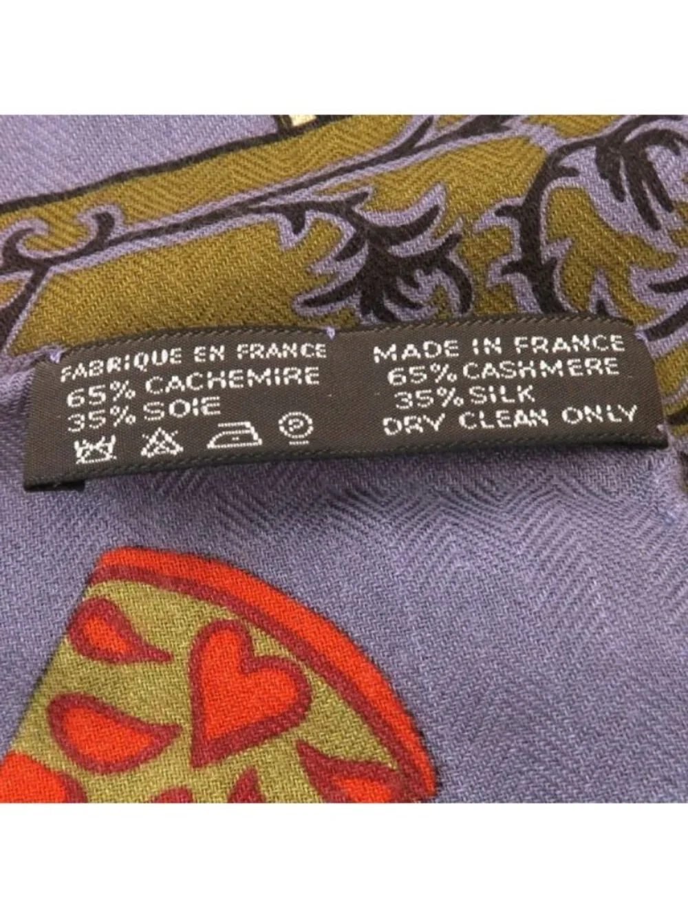 Hermes Carre Geant Cashmere Silk Scarf